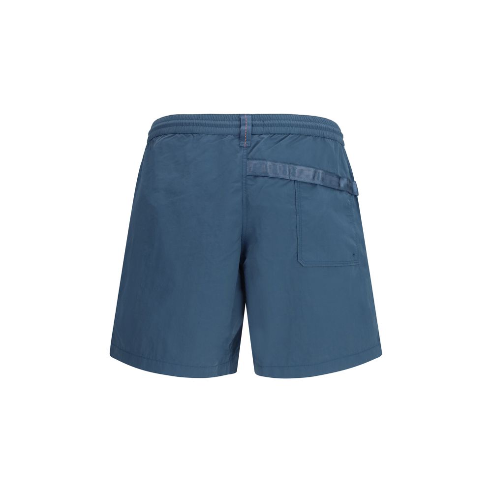 Parajumpers Blue Polyamide Swim Shorts