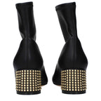 Casadei Black Leather Ankle Boots