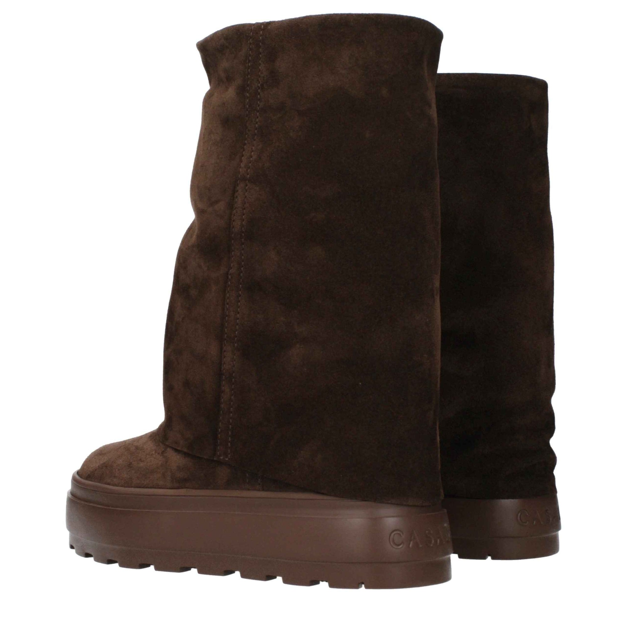 Casadei Brown Leather Ankle Boots