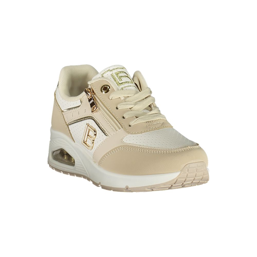 Laura Biagiotti Beige Polyurethane Women Sneaker