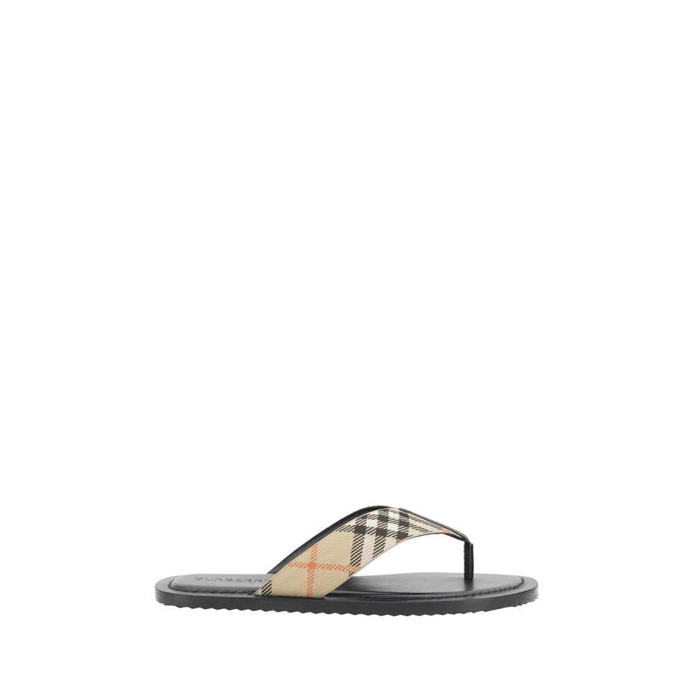 Burberry Multicolor Polyamide Flip-Flop Sandals