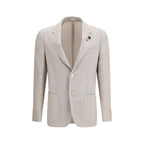 Lardini Beige Silk Blazer