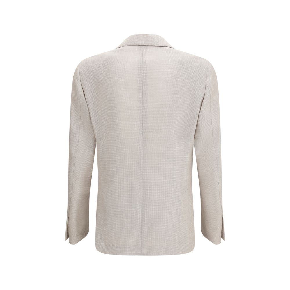 Lardini Beige Silk Blazer