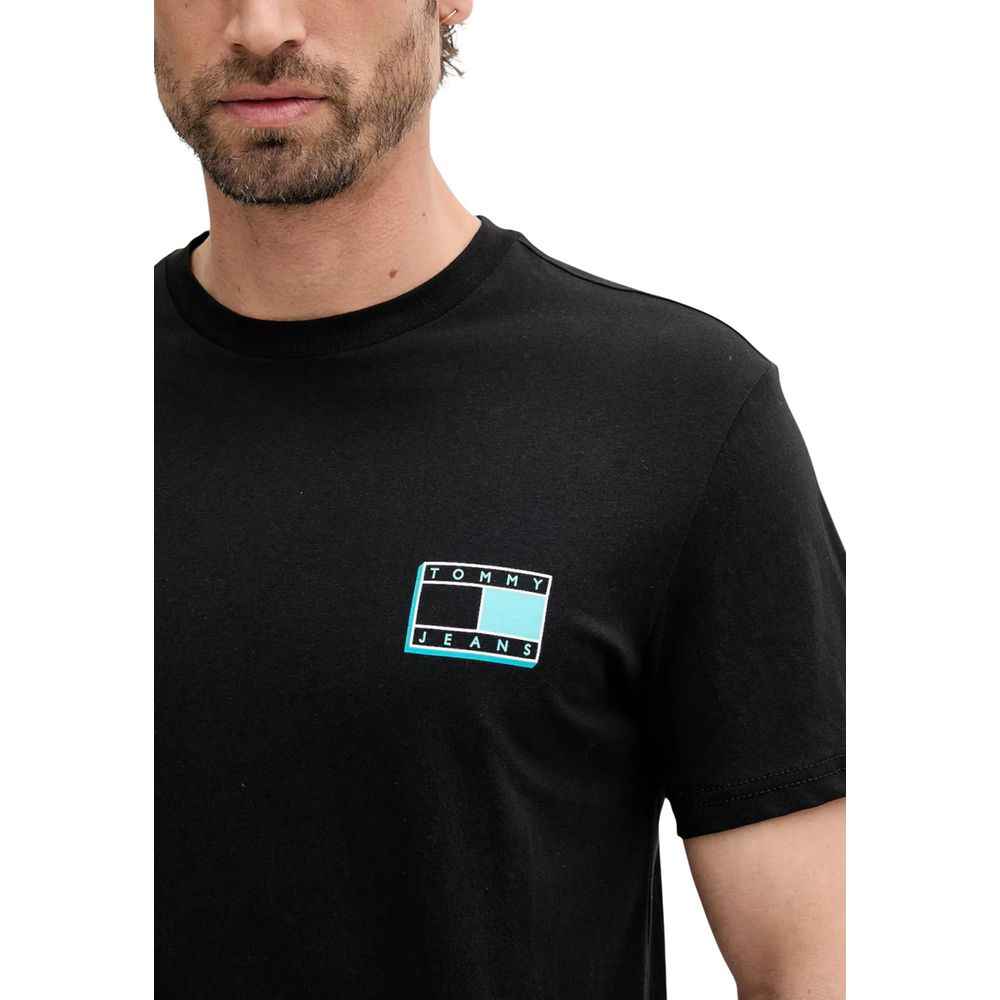 Tommy Hilfiger Jeans Black Recycled Cotton T-Shirt