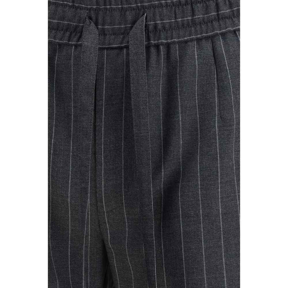 Dolce & Gabbana Gray Wool Oves Aries Casual Pants