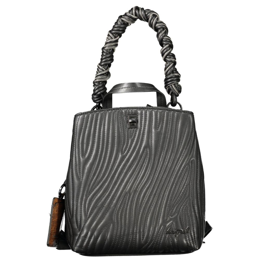 Desigual Black Polyurethane Women Mini Backpack