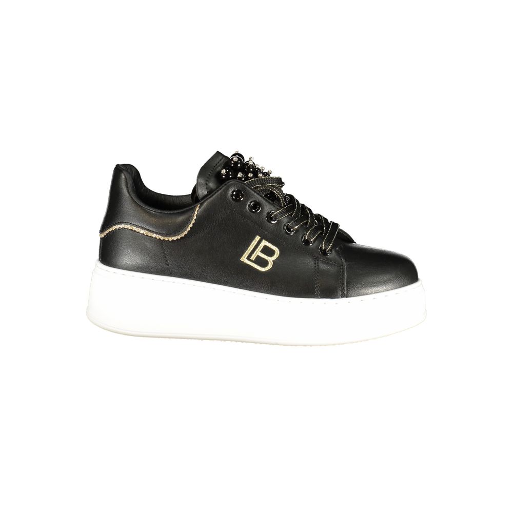 Laura Biagiotti Black Polyurethane Women Sneaker