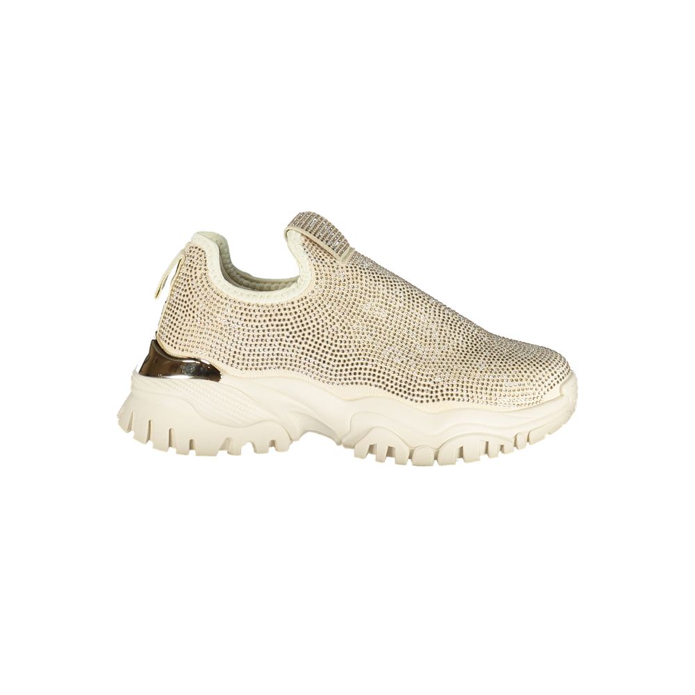 Laura Biagiotti Beige Polyurethane Women Sneaker