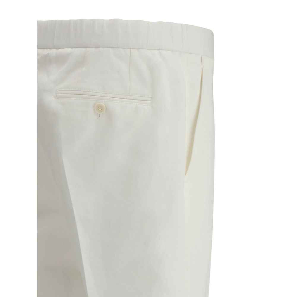 Brioni White Linen Pants