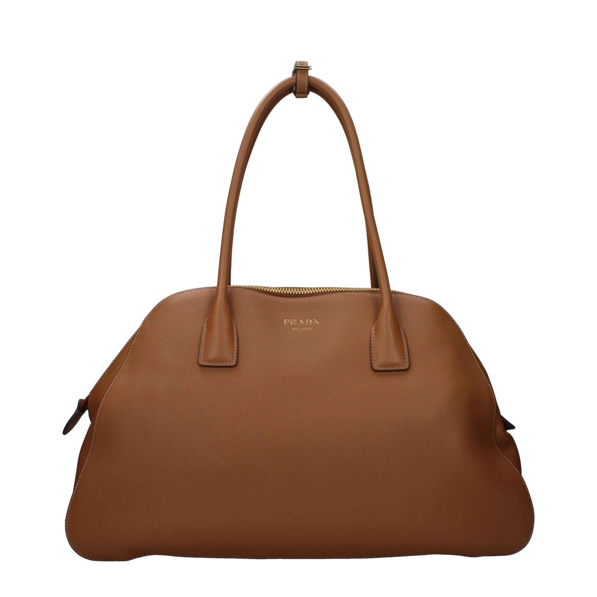 Prada Brown Leather Shoulder Bag