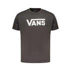 Vans Black Cotton Men T-Shirt