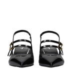 Celine Black Leather Sandals