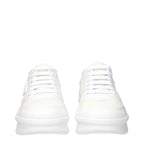 Prada White Fabric Athletic Sneakers