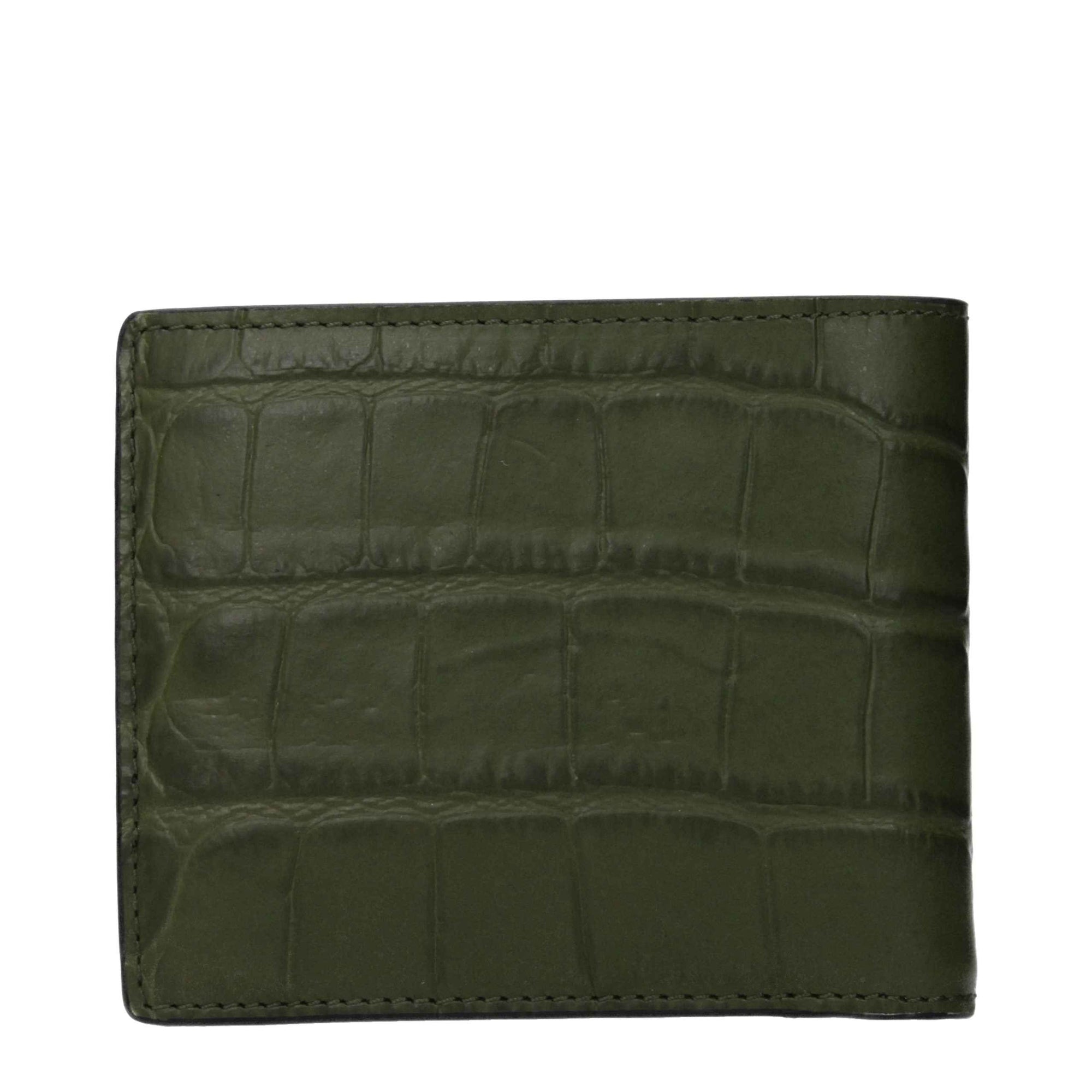 Versace Green Leather Wallet