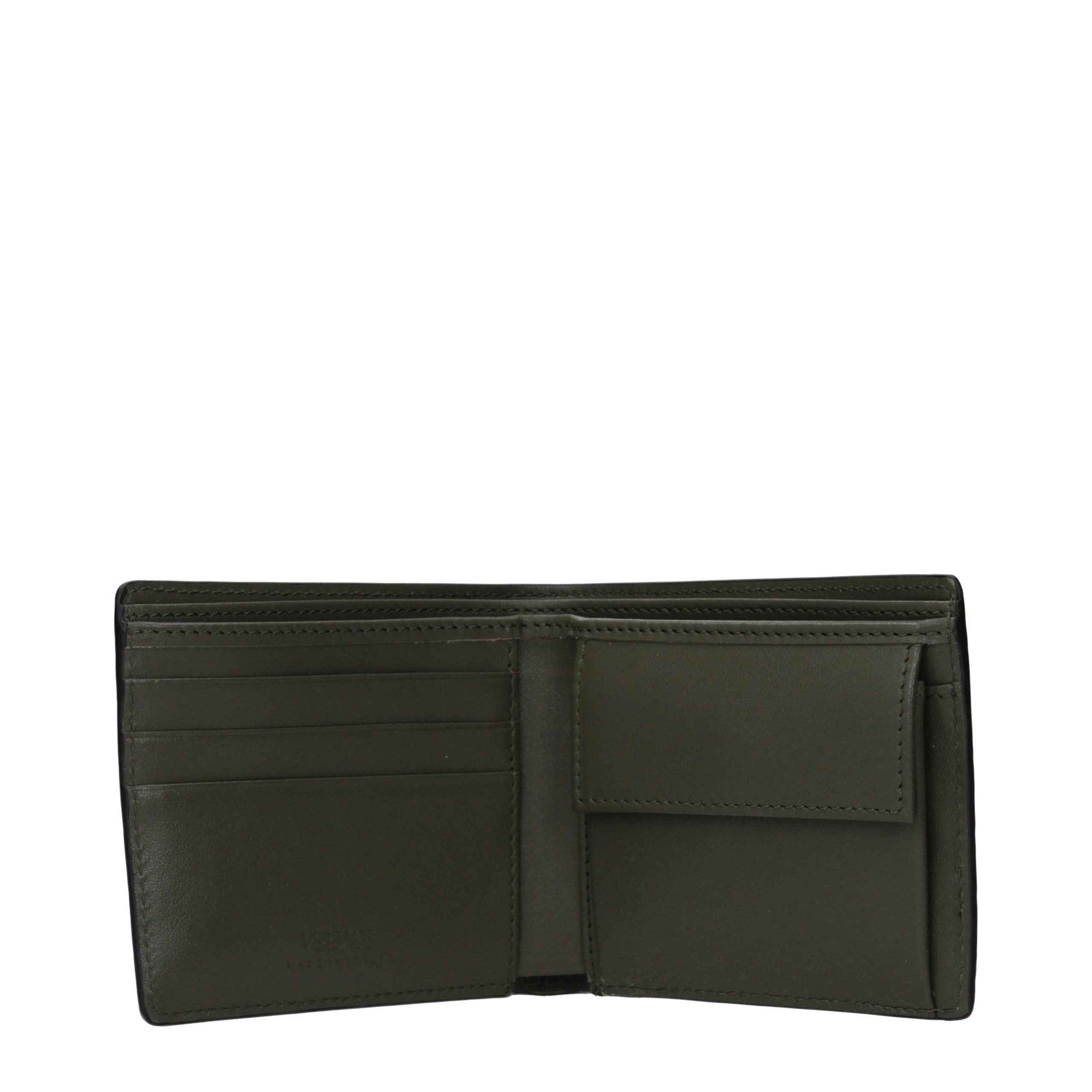 Versace Green Leather Wallet