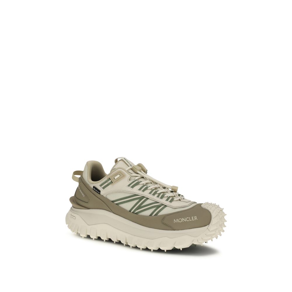 Moncler Beige Polyamide Athletic Sneakers