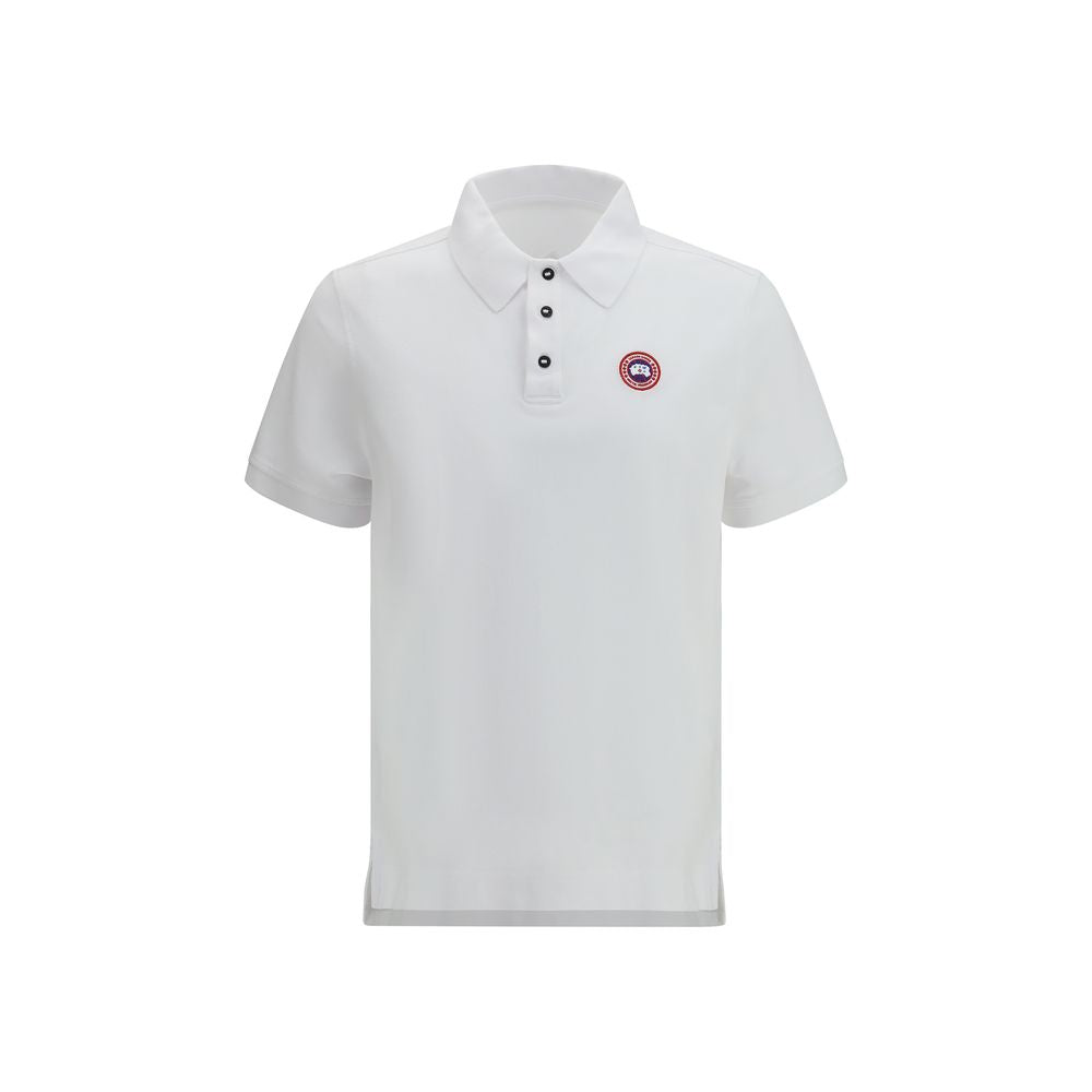 Canada Goose White Cotton Polo Shirt
