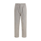 Brunello Cucinelli Brown Cotton Casual Pants
