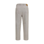 Brunello Cucinelli Brown Cotton Casual Pants