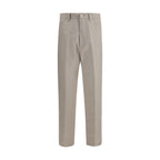 Brunello Cucinelli Beige Cotton Casual Pants