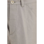 Brunello Cucinelli Beige Cotton Casual Pants