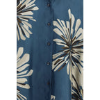 Brunello Cucinelli Multicolor Silk Pattern Shirt
