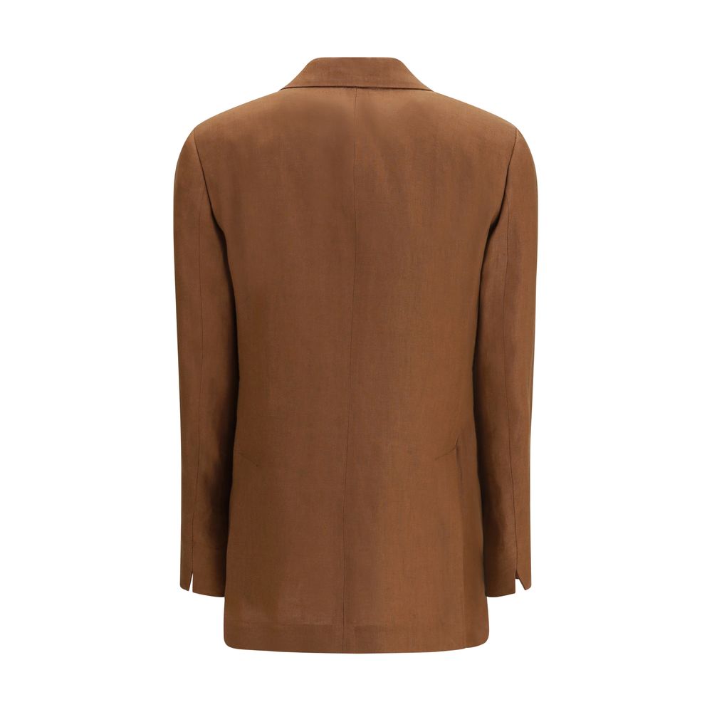 Lardini Brown Linen Blazer