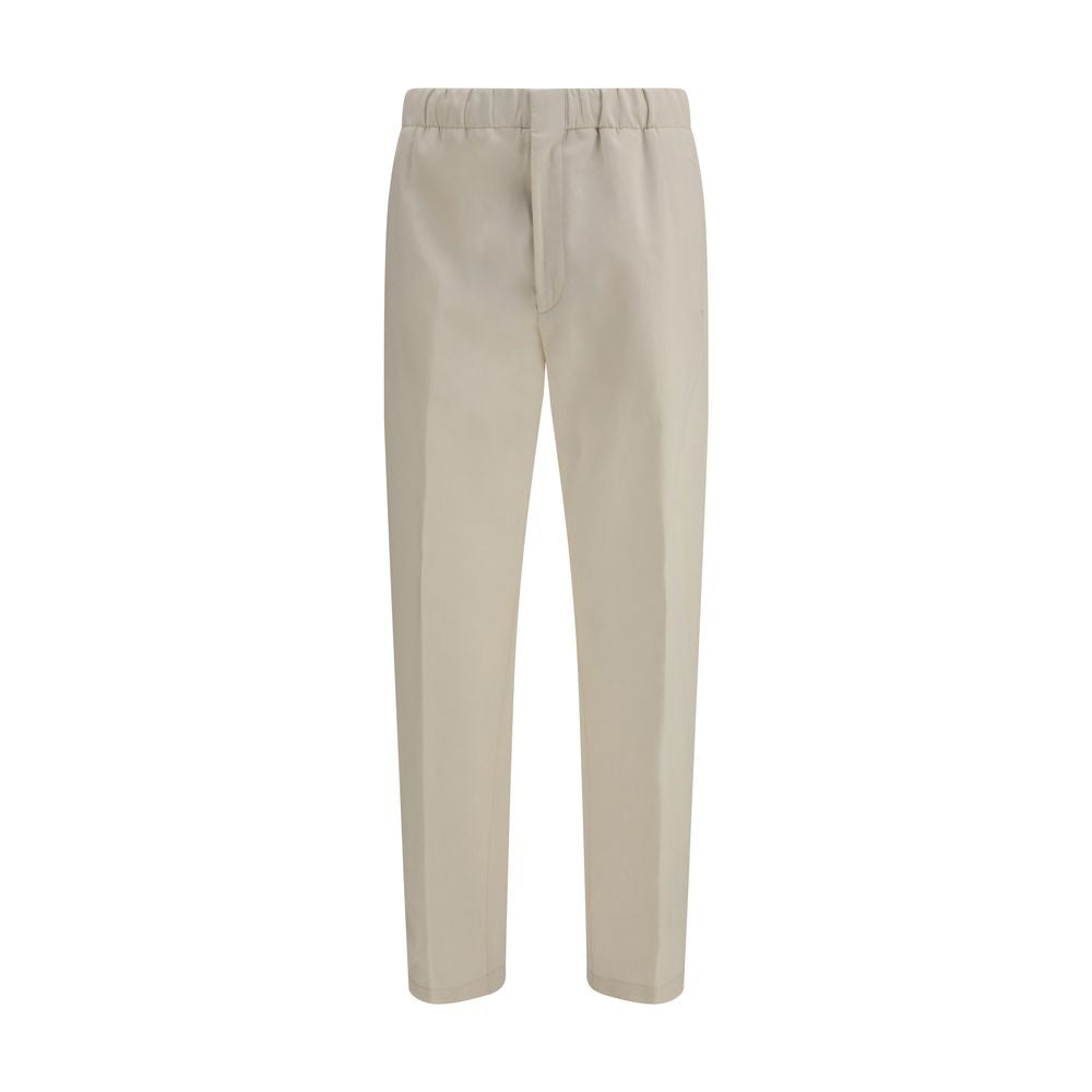 Lardini Beige Cotton Casual Pants