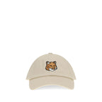 Maison Kitsuné Beige Cotton Cap (Baseball Hat)