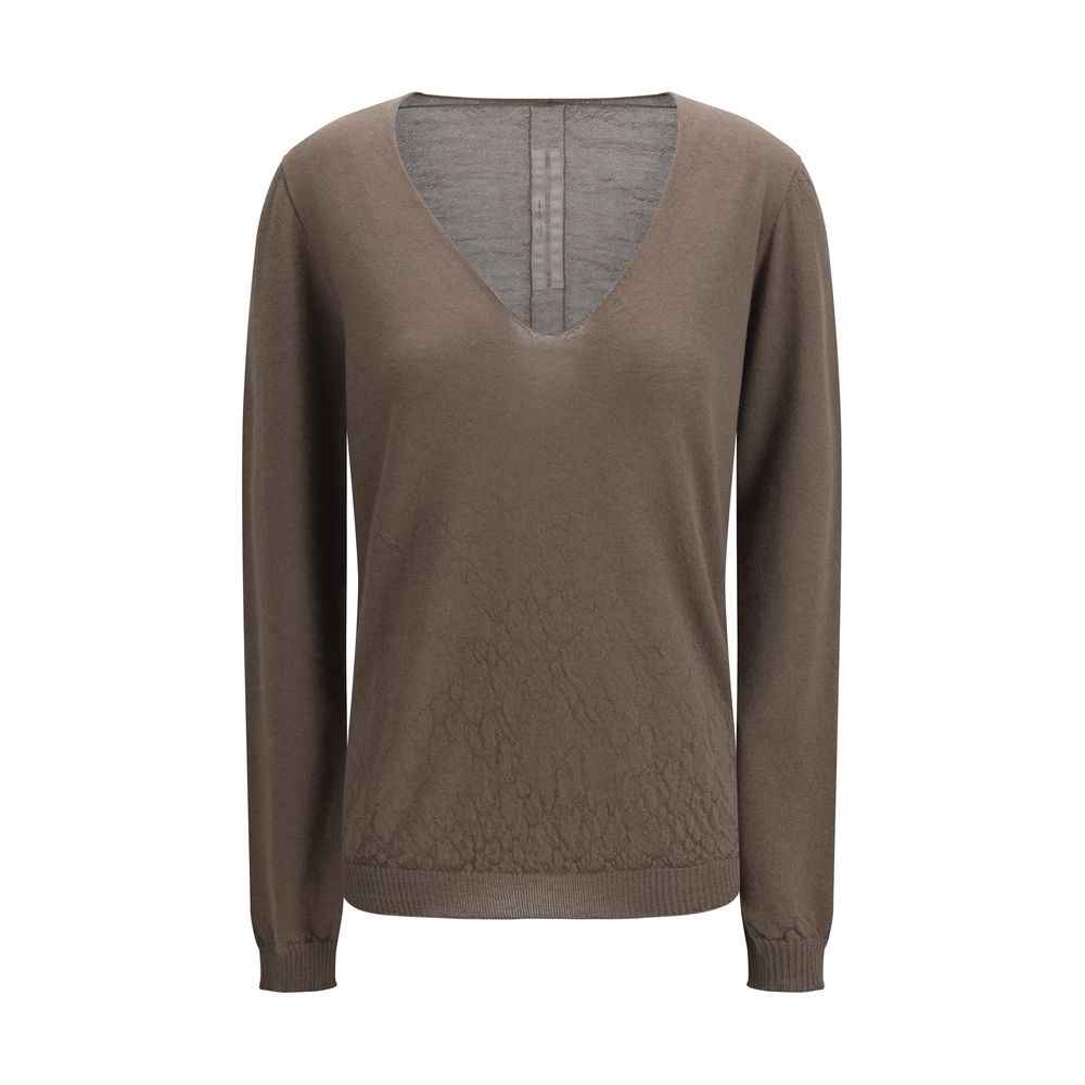 Rick Owens Gray Wool Oves Aries Sweatshirt