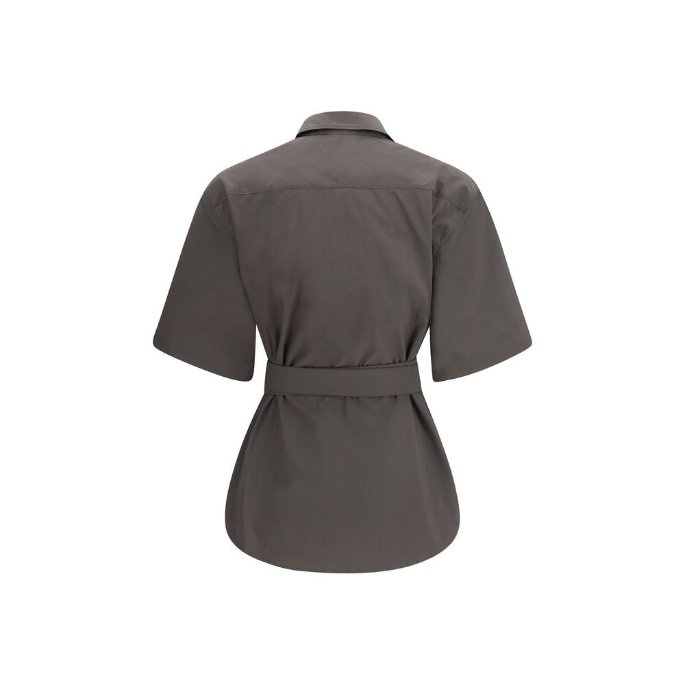 SA SU PHI Gray Cotton Shortsleeve Shirt