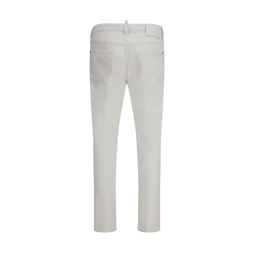 Dsquared² White Cotton Jeans Denim