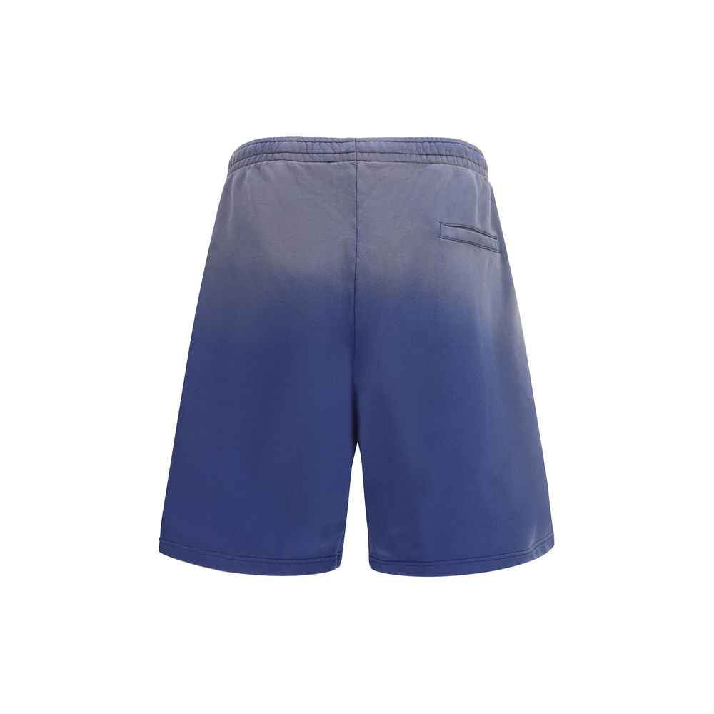 Moschino Blue Cotton Bermuda Shorts