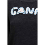 Ganni Gray Wool Oves Aries Sweatshirt