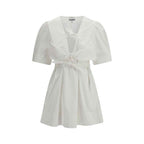 Ganni White Cotton Casual Dress