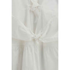 Ganni White Cotton Casual Dress
