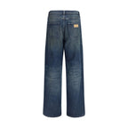MM6 Blue Cotton Relaxed Fit Jeans