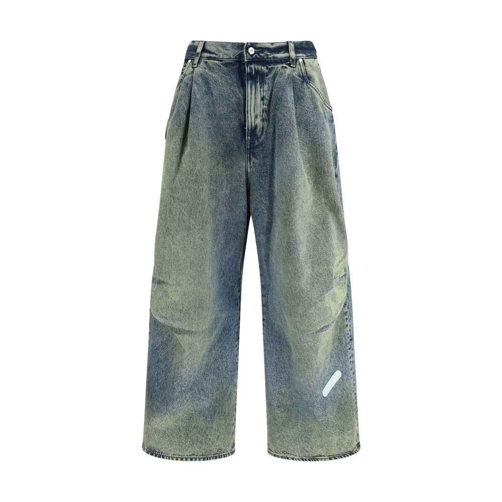 PDF Channel Blue Cotton Relaxed Fit Jeans