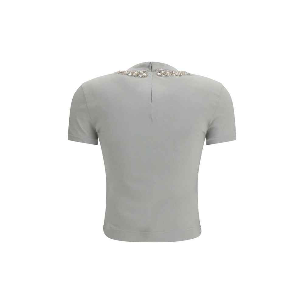 Dolce & Gabbana Gray Cotton T-Shirt