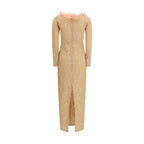 Alessandra Rich Multicolor Polyamide Cocktail Dress