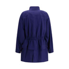 Fendi Blue Cotton Parka