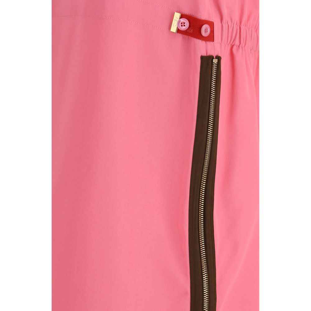 Fendi Multicolor Viscose Midi Skirt