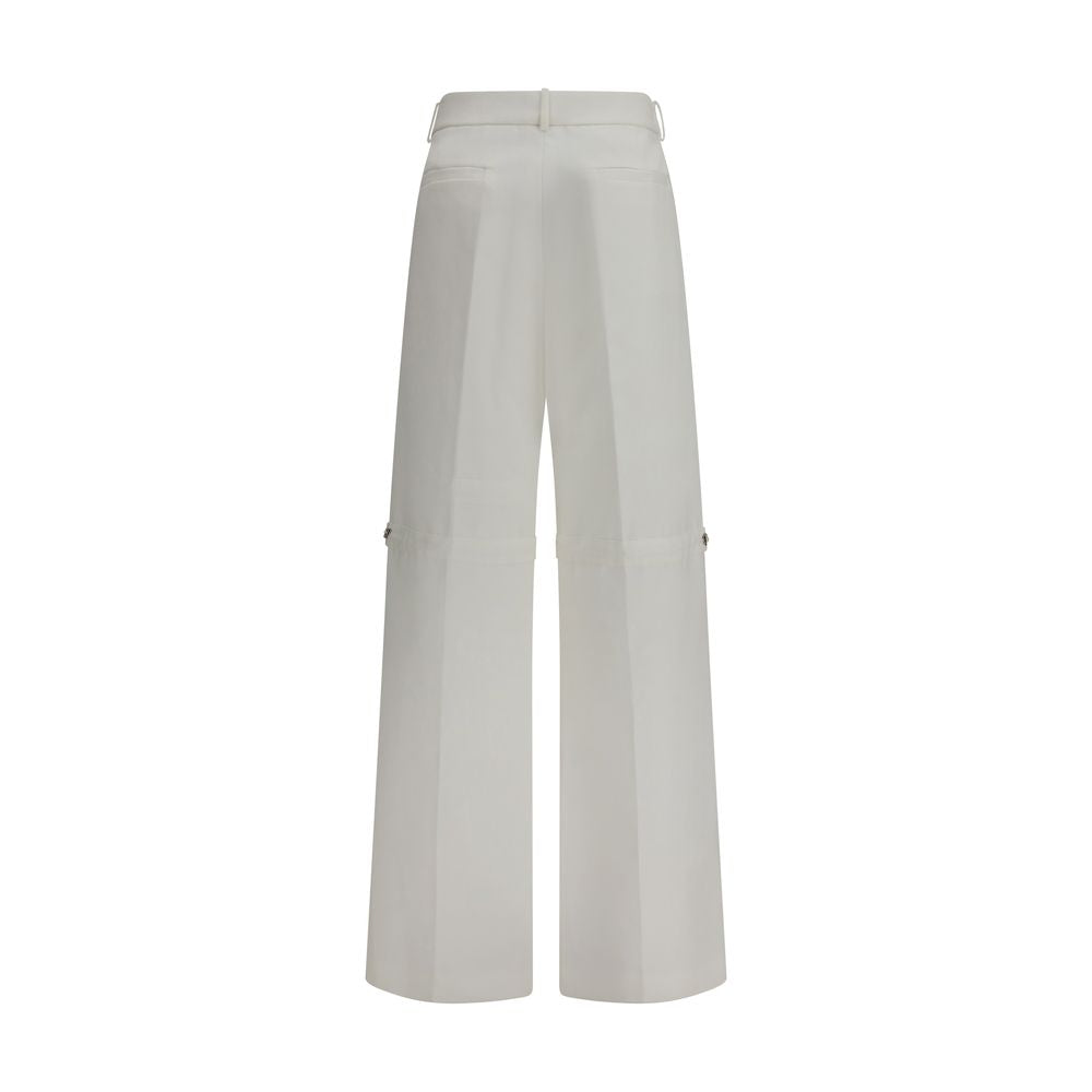 Fendi White Cotton Pants