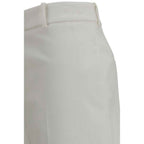 Fendi White Cotton Pants