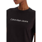 Calvin Klein Jeans Black Cotton T-Shirt