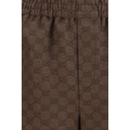 Gucci Brown Linen Bermuda Shorts