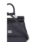 Dolce & Gabbana Black Calf Leather Bos Taurus Shoulder Bag