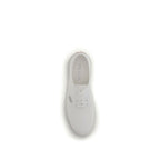 Prada White Cotton Low Top Sneakers