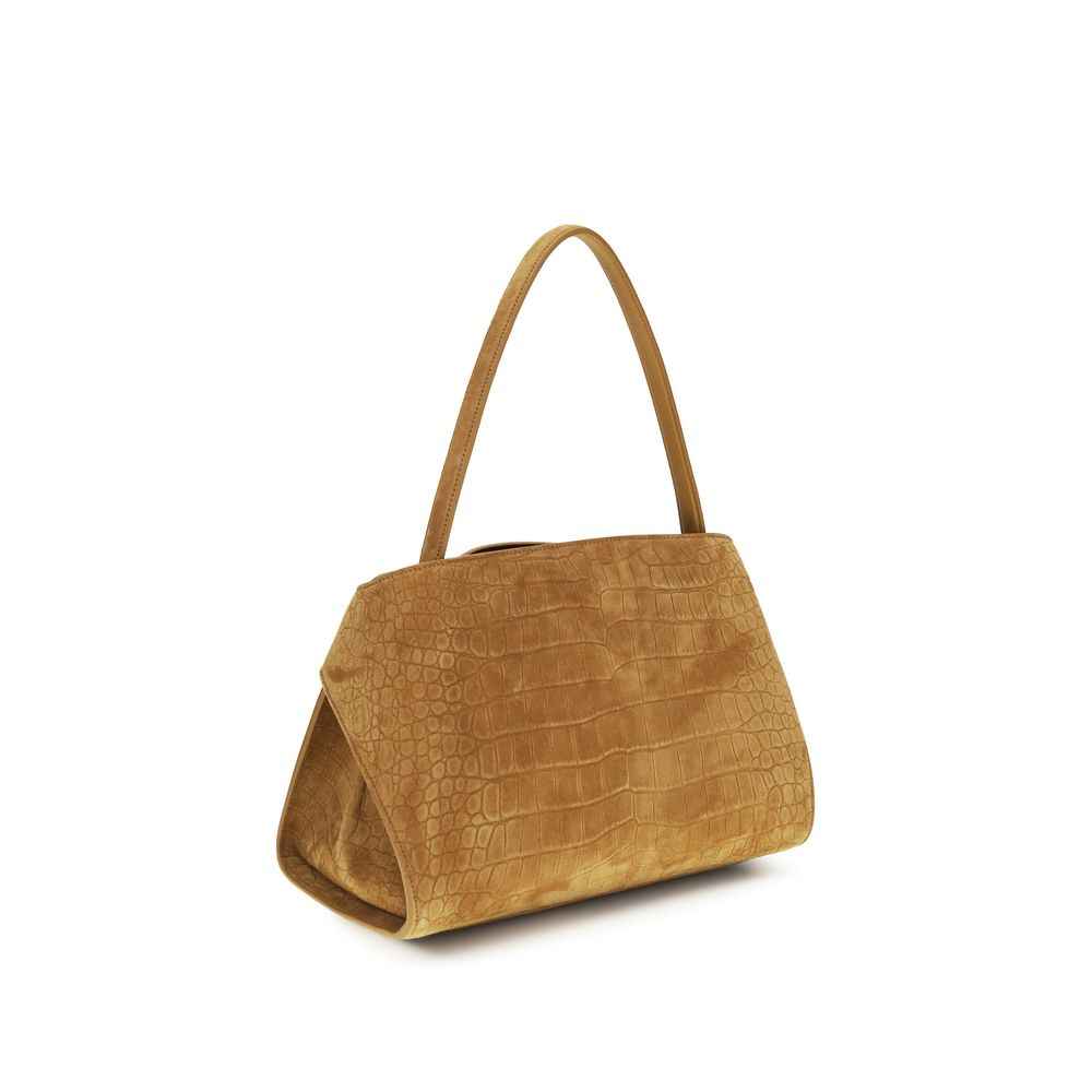 Ferragamo Beige Goatskin Shoulder Bag