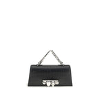 Alexander McQueen Black Calf Leather Bos Taurus Shoulder Bag
